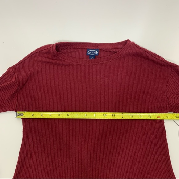 Scoop Maroon Red Cozy Soft Ribbed Pajama Set Shirt & High Waisted Jogger New Nwt - Picture 7 of 16
